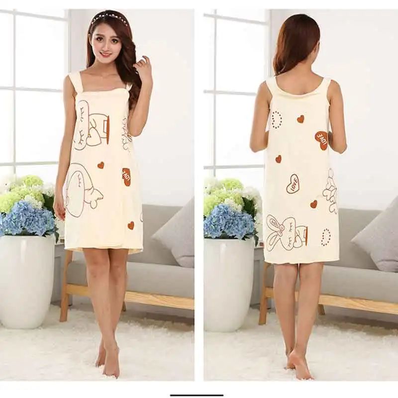 Wonderlife Women Quick Dry Magic Bathing Towel Spa Bathrobes Wash Clothing Sexy Wearable Microfiber Beach Towels Bathrooms Towel