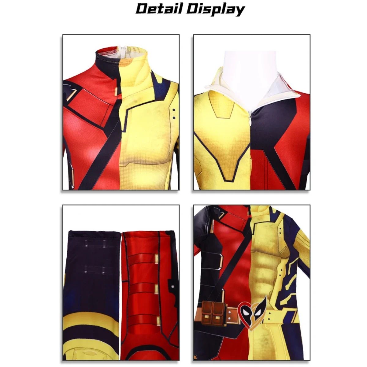 Kids Cosplay Superhero Costume Anime Halloween Party Zentai Suit Catsuit Wolverine Symbiote Wolf Boy Girls Bodysuit Jumpsuit