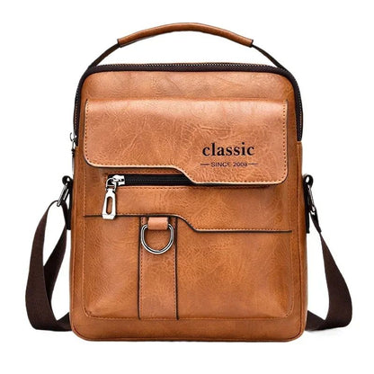 Men Crossbody Bag Men Shoulder Bags Zippers Handbags Large Capacity Artificial Leather Bag For Male Messenger Tote Bags bolsa