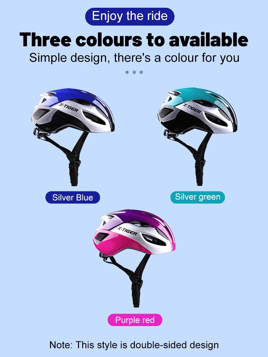 X-TIGER Bicycle Helmet Man Women Breathable Ultra-light One-piece Molding Helmets Shockproof Adjustable MTB Road Cycling Helmets