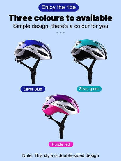 X-TIGER Bicycle Helmet Man Women Breathable Ultra-light One-piece Molding Helmets Shockproof Adjustable MTB Road Cycling Helmets