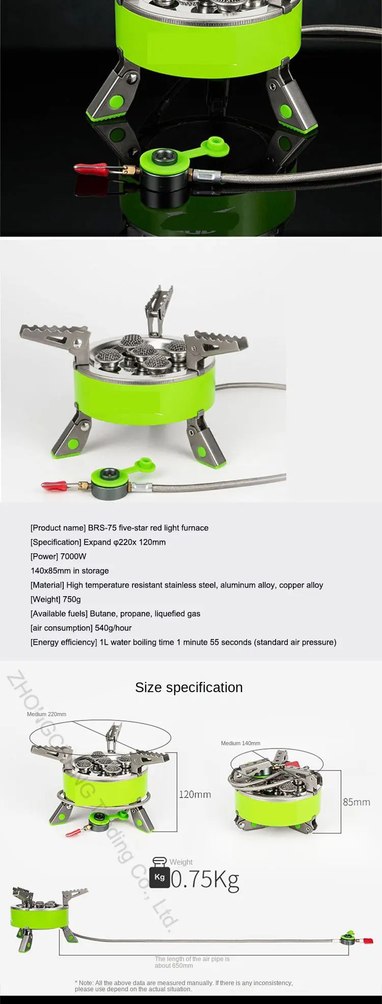 Fogão a Gás Portátil para Acampamento Durável Tipo Tanque, Fogão Elétrico de Sete Estrelas, Fogão de Gás Portátil para Acampamento, Tanque de Gás Butano para Camping, Acampamento ao Ar Livre, Fogão a Gás