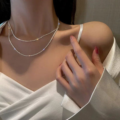 ???????? ?? ??? Colar Popular Para Mulheres Corrente De Clavícula Gargantilha Jóias De Moda Acessórios De Casamento Festa De Aniversário Presente Pingente