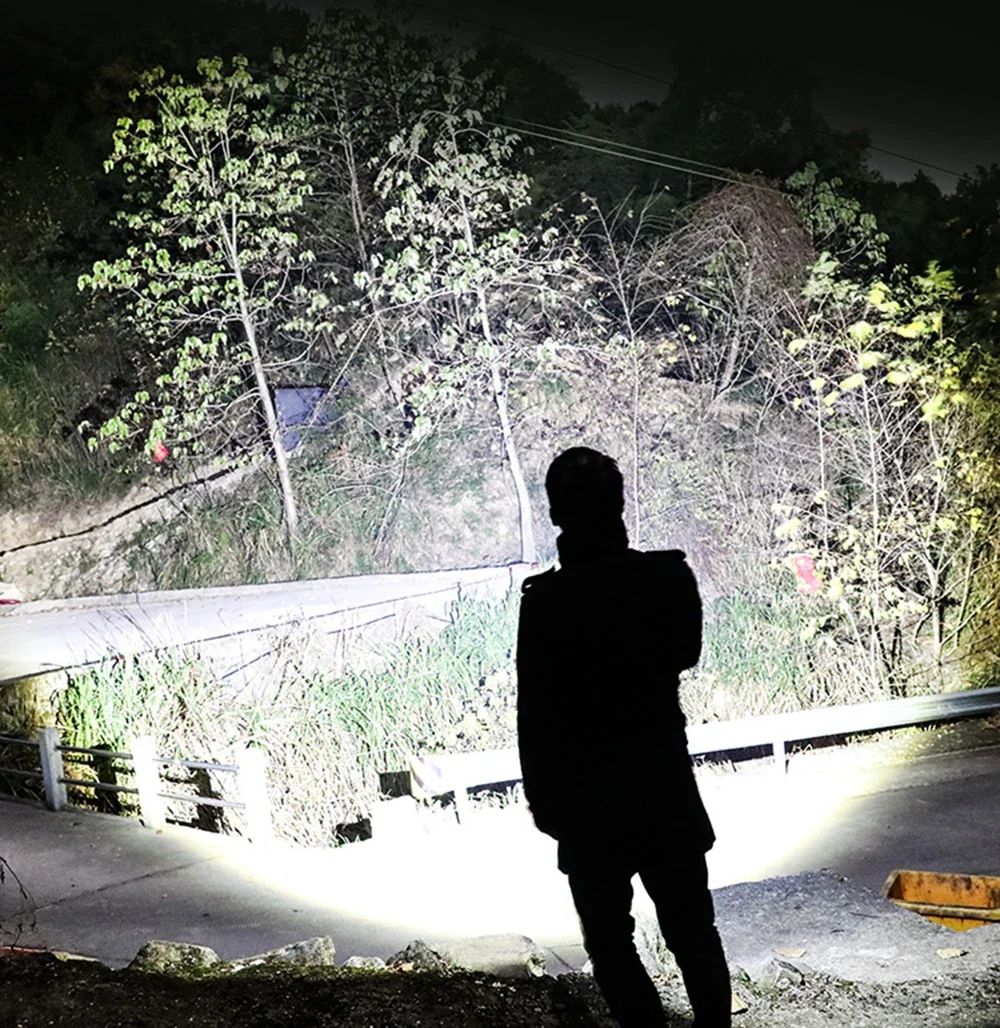 100000 Lumens Flashlight,Portable Rechargeable Tactical Torch, Life Waterproof Lantern for Outdoor Camping, Perfect Gift for Men