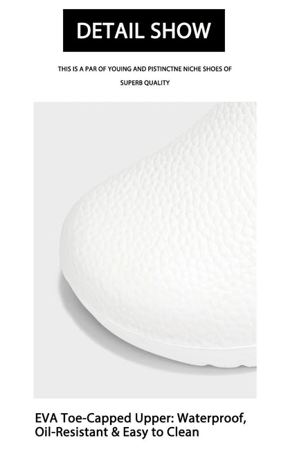 Kitchen Non-slip Oil-resistant Chef‘s Shoes Men's Waterproof Casual Flat Shoes Women's Slippers Couple Plus Size EVA Shoes