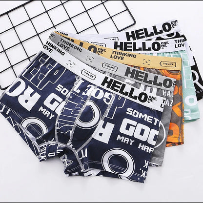Men Underwear BoxerShorts Cotton Man Panties Male Boxers Breathable Comfortable Mens Printed Underpants Sexy cuecas calzoncillos