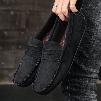 Fashion Suede Men Casual Shoes Breathable Comfort Slip-on Mens Driving Shoes Luxury Brand Men Loafers Mens Lazy Shoes Moccasins