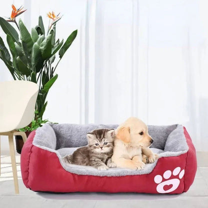 Ninho Quadrado Grande Cama para Cães de Grande Porte S-3XL Cama para Cães Pequenos e Médios Ninho de Fleece Macio Sofá-Cama Grande para Cães Casa de Gatos Quente de Inverno para Animais de Estimação