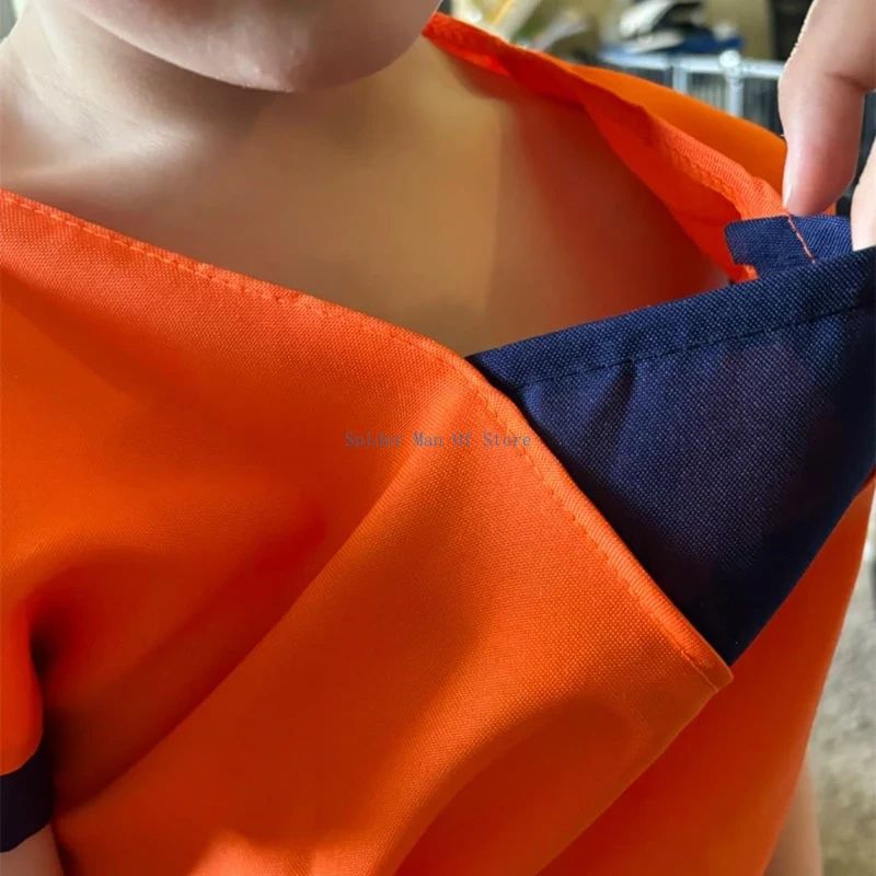 Adult Kids Son Goku Gui Carnival Cosplay Anime Costumes Halloween parties and Holiday Including Tail Wrist Wig Blue Gold Design