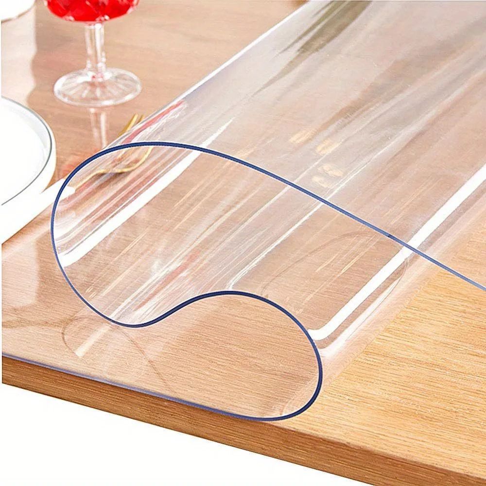Rectangle Clear Desk Mat, Waterproof & Easy Cleaning for Office Dresser Night Stand Clear Table Protector