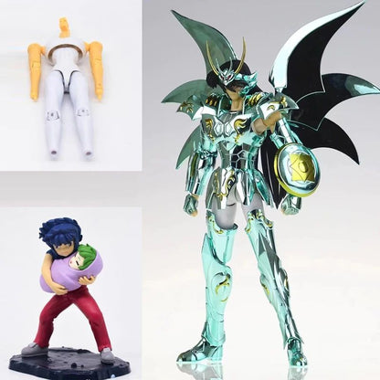 JM.MST Modelo Saint Seiya Myth Cloth EXM/EX Dragão Shiryu Deus V4 com Ikki Bebê Shun Cavaleiros do Zodíaco Boneco de Ação em Estoque