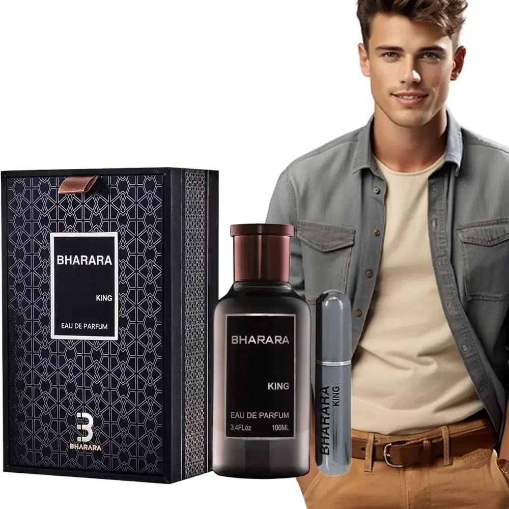 100ML Bharara King Eau De Parfum For Men 3.4 Oz Eau De Parfum Spray New In Packaging Sealed High-end Gift Box Perfume