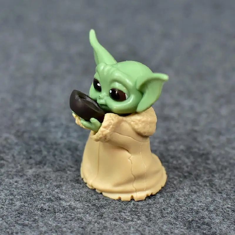 New 5pcs/set Baby Yoda Grogu Mandalorian Action Figure Toys 4-7cm Yoda Baby Action Toys Star Wars Figuras Hot Xmas Gifts
