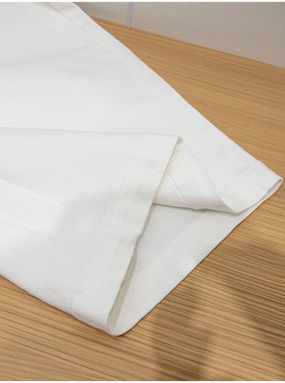 BC Elastic, comfortable and breathable summer men's versatile casual loose white shorts