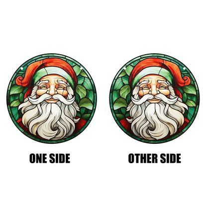 Starry Night Sky Round Acrylic Painted Home Living Room Window Wall Hanging Craft Party Car Pendant Retro Decoration Accessory