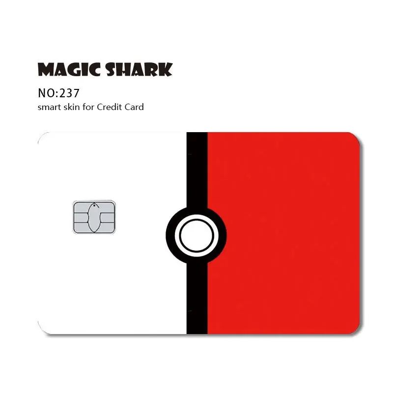 Magic Shark Sugar Daddy Meme Poke Money Funny Sticker Cover Skin Protective for Small Large Chip Credit Debit Card