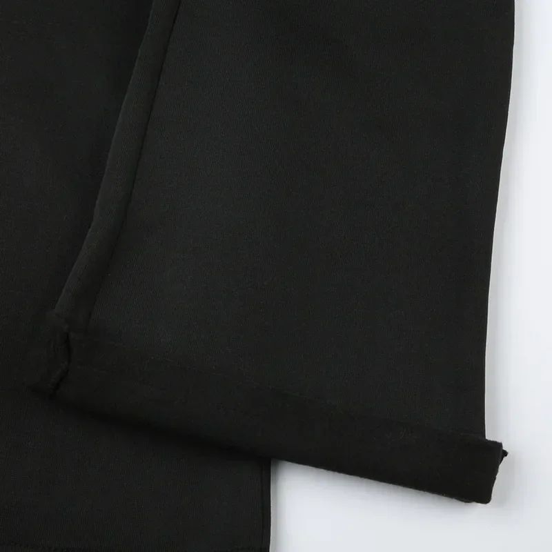 Casual Sexy Basic Solid Flare Pants Y2K Slim Low-Waisted Boot Cut Pants Women 2024 Autumn Spring Fashion Streetwear Lady