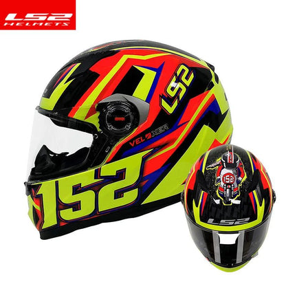Capacete de motocicleta LS2 FF358 Capacete integral LS2 Draze para homens e mulheres Capacete de corrida de moto com casco de ABS Cascos Para Moto Aprovado pela ECE