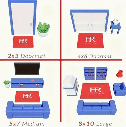 MINISO Disney Cartoon Carpet Stitch Pattern Non Slip Rugs for Kids Bedroom Bedside Home Decor Baby Crawling Floor Mats Washable