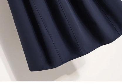 Korean Style Casual Versatile Long Skirt Plus Size Skirts Women 2025 Autumn New Fashionable High Elastic Waist A Line Skirt