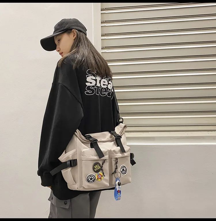 Japanese Harajuku School Bags for Teenage Girls Casual Fashion Crossbody Bag New Trendy Shoulder Bag Student Backpack Hand Bags