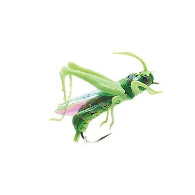 Isca de pesca biônica de inseto gafanhoto artificial isca dura Crankbait Swimbaits artificiais para baixo, carpa, pique, apetrechos de pesca
