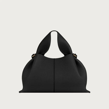 Cloud Bag Genuine Leather Light Luxury French Dumpling Bag European and American Retro High-end Handbag, Women's Crossbody Bag