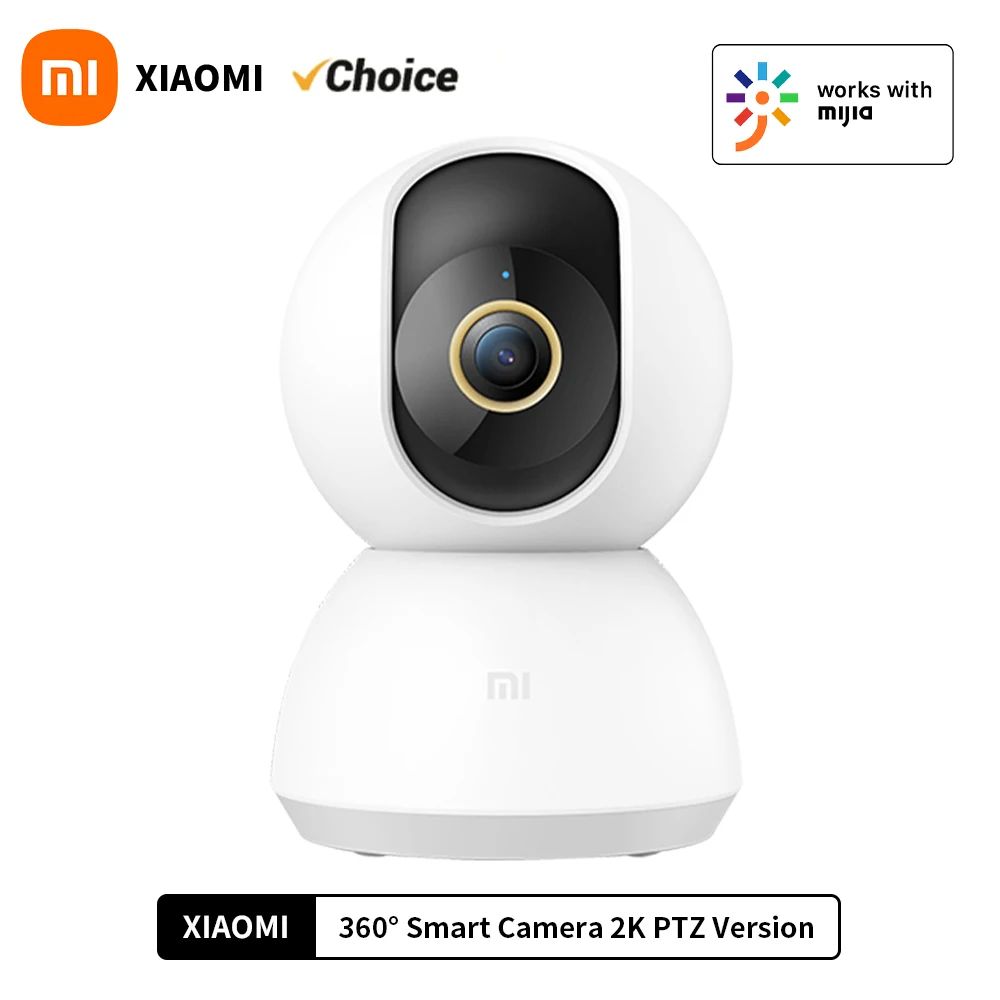 Xiaomi 360° Smart Home Security Camera Mi PTZ 2K Webcam 1296P 3 Megapixel AI Human Detection Night Vision Webcam Chinese Version