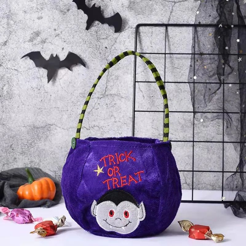 Kids Romper Costume Pumpkin Halloween Cosplay Party Boys Girls Stage Performance With Bags Holiday Clothing