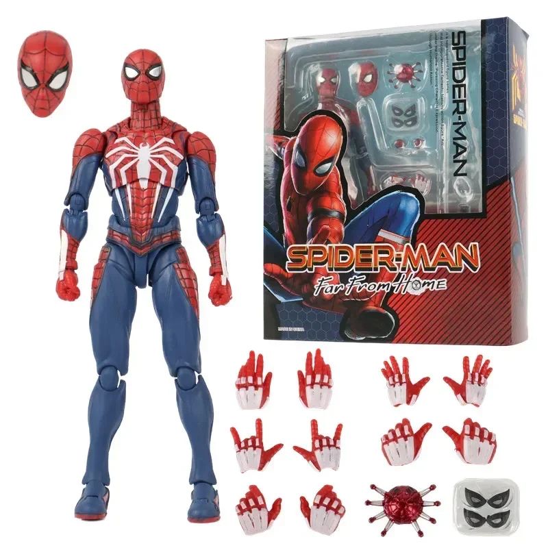 PS4 Spiderman Boneco Vingadores Homem-Aranha Bonecos de Ação Upgrade Suit Edição de Jogo PS4 Hot Toys Para Meninos Presente