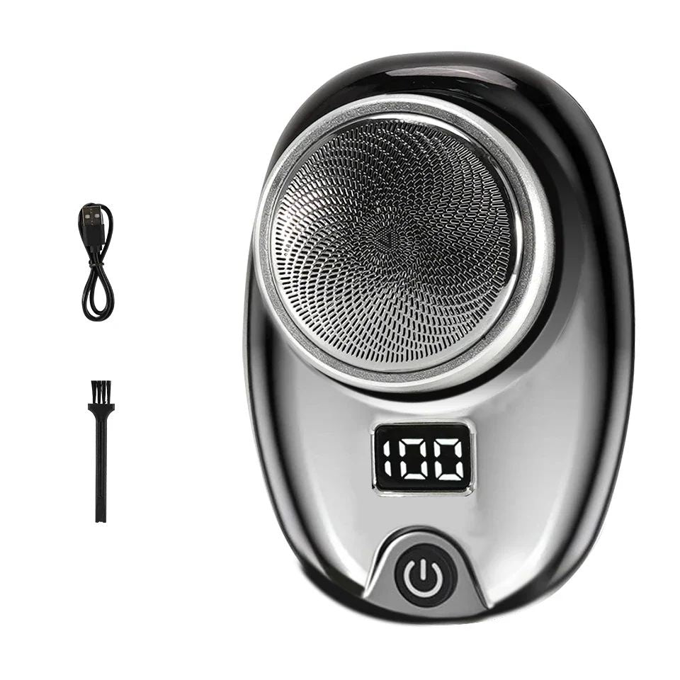 Portable Mini Electric Rechargeable Shaver Digital Power Display Mens Razor Waterproof Cordless Razor Beard Shaver for Face Body