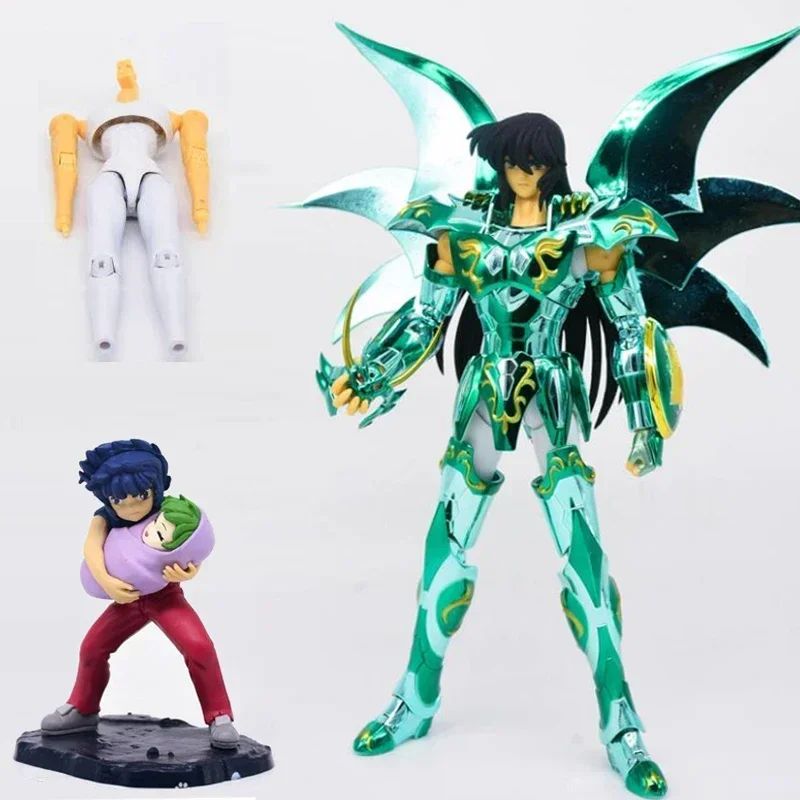 JM.MST Modelo Saint Seiya Myth Cloth EXM/EX Dragão Shiryu Deus V4 com Ikki Bebê Shun Cavaleiros do Zodíaco Boneco de Ação em Estoque