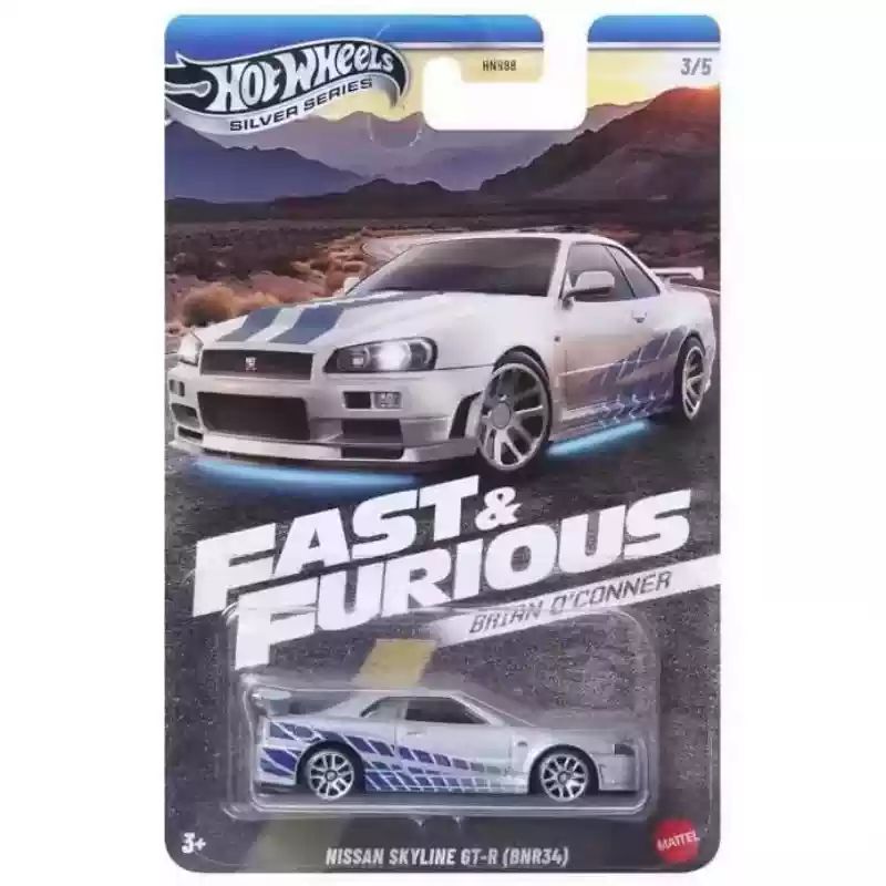 Hot Wheels Velozes e Furiosos HNR88-H Série Carro de Liga Leve Modelo 1/64 Toyota Subaru Mitsubishi Simulação de Carro Moderno Brinquedos de Carro Fundido
