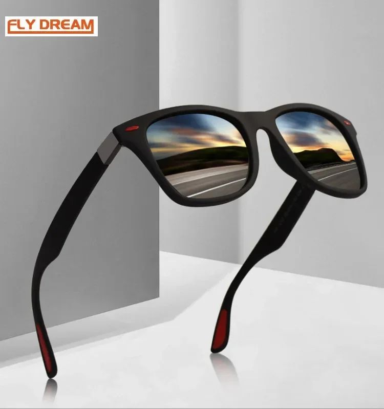 Polarized Sunglasses Unisex Rectangle Vintage Sunglasses Design Retro Sun Glasses Man Eyeglass Casual Goggles UV400 Eyewear