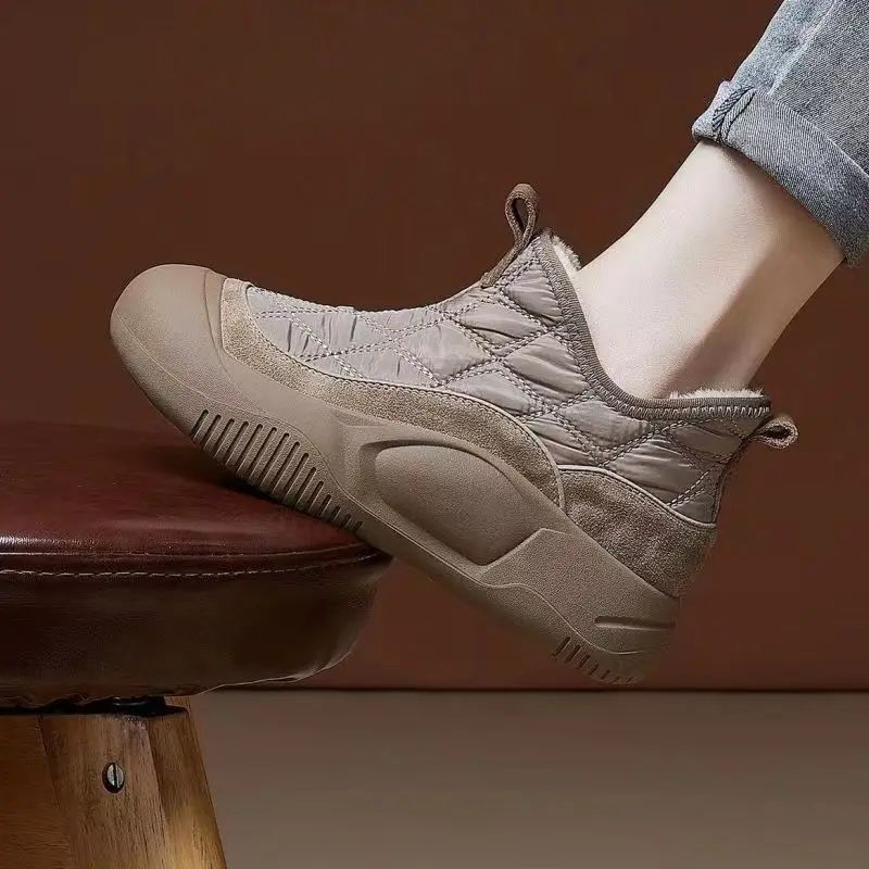 Fur Warm Chelsea Snow Boots Winter Women Casual Shoes  New Short Plush Ankle Boots Flats Sport Short Boots Ladie Botas Mujer