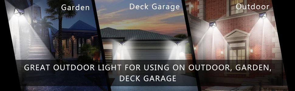 Solar Security Lamp Outdoor Garden Decor Waterproof Solar Powered 100 LED PIR Motion Sensor Spotlight for Yard & Pathway, Fence.