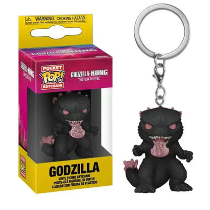 Novo Hot FUNKO POP! Chaveiros Movies O Novo Império Godzilla VS. Kong Keychain Godzilla Kong Action Figure Keychains Brinquedos