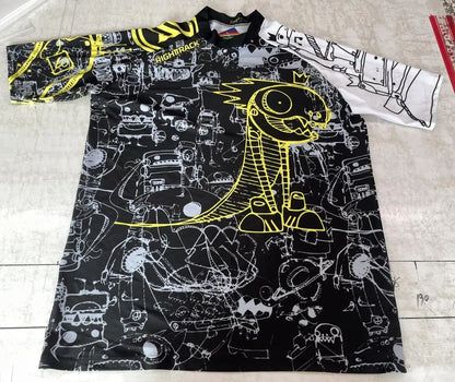 Hot Men's Short Sleeve Surfing Shirt Nautical Diary Lycra Rashguard RIGHTTRACK For Surf Sportswear Beach Swimwear UPF50  Clothes