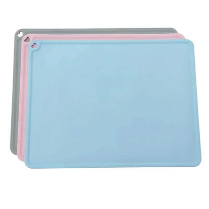 High Quality Waterproof Non-slip Pet Mat Dog Feeding Pad Easy To Clean Silicone Pet Food Mat, Table Mat, Large Placemat
