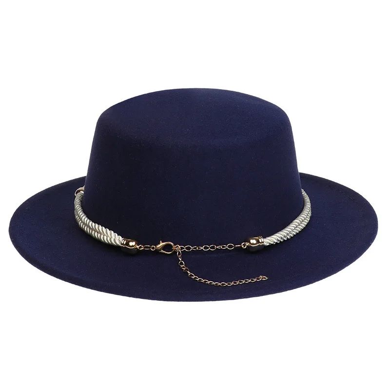 British Style Felt Fedora Jazz Hat Elegant Wedding Party Trilby Lightweight Unisex Fashionable Headwear