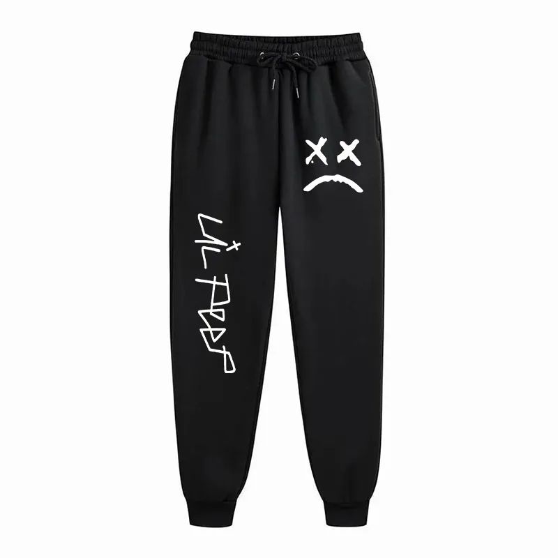 Calça de corrida estilo novo Lil Peep Cry Baby masculina, macia, para musculação, joggers, moletom, calças compridas, treinamento esportivo