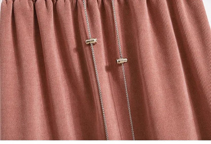 Women's New Style High-Waist Plus Size Skirts Elastic Waist Solid Wrap Buttocks Autumn Winter 2025 Versatile Straight Leg Skirt