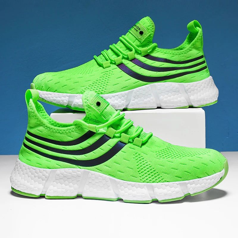 Tênis Esportivo Masculino Casual Leve Respirável Antiderrapante Calçados para Corrida e Caminhada ao Ar Livre Tênis Esportivo para Jogging