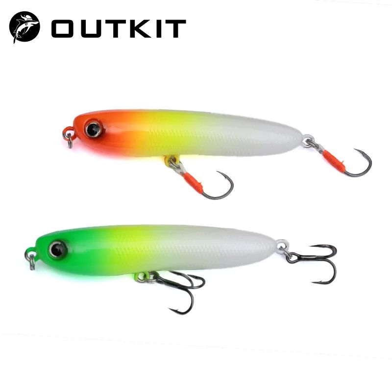 Isca de Pesca Flutuante OUTKIT Pencil StickBait 7g Wobblers Iscas Topwater Crankbait Artificiais para Arremesso Longo Hard Bait