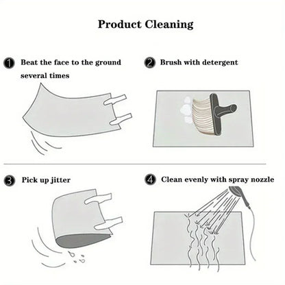 MINISO small T-Tears carpet Anti-Slip Kitchen Bedroom fashion D-Denim Handmade Tufted Rug Luxury Living Room Entrance Decoration