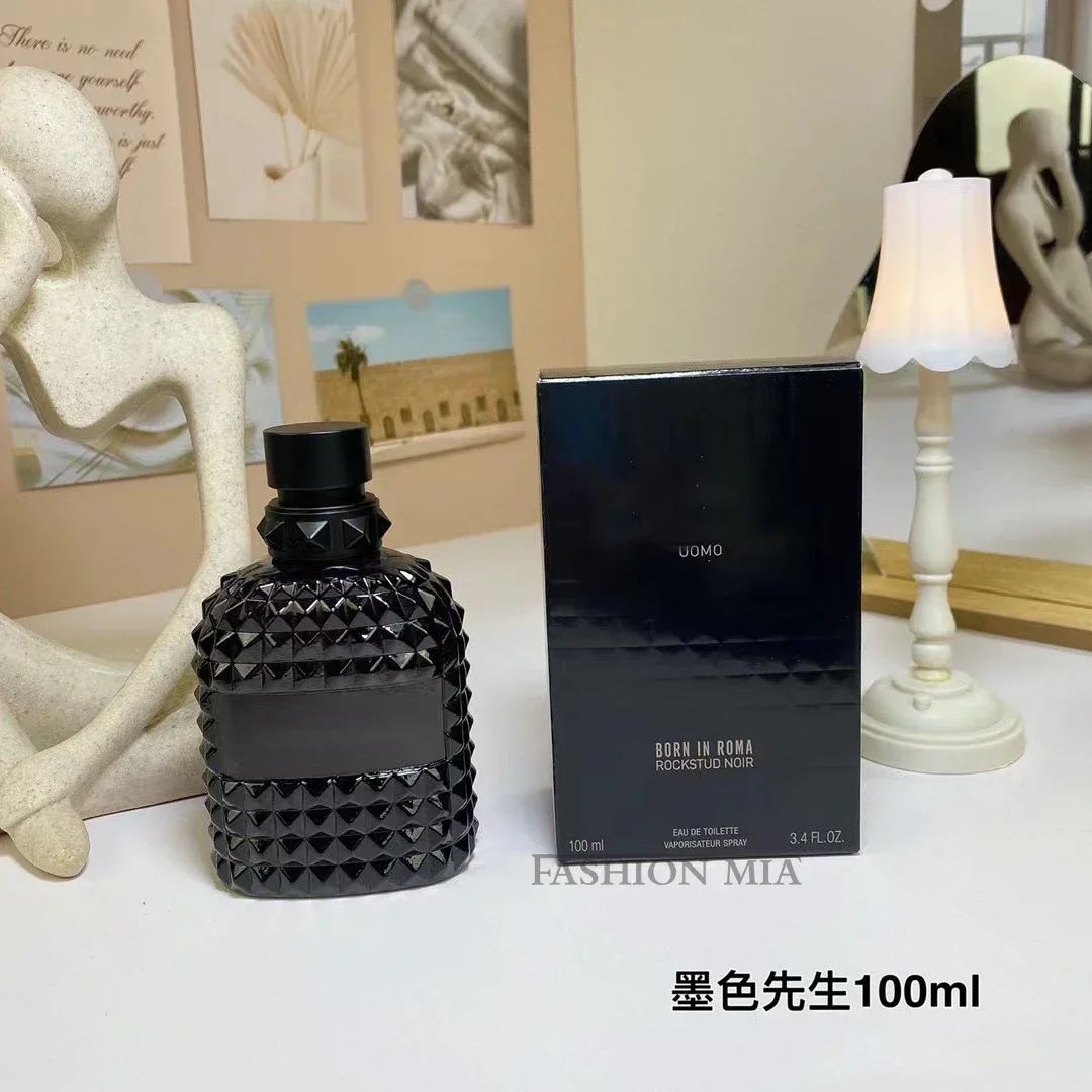 100ml Quente Marca Perfume Designer Garrafa de Vidro Mr Darkness Longa Duração Rosa Eau
