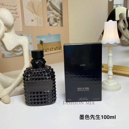 100ml Quente Marca Perfume Designer Garrafa de Vidro Mr Darkness Longa Duração Rosa Eau