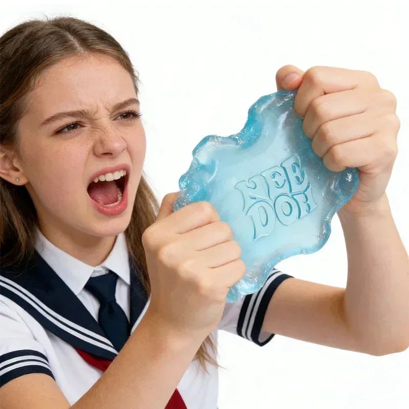 3pcs Nee Doh Jellyfish & Cube Squish Toy - Soft Jelly Squeeze Stress Relief Fidget, Sensory NeeDoh for Kids & Adults 2026@?