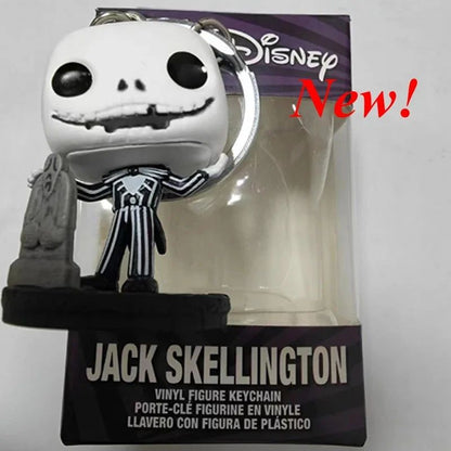 18 modelos de chaveiros de bolso FUNKO O Estranho Mundo de Jack #2 Sally Jack Neve Teddy Prefeito Zero Abóbora Bonecos de Ação