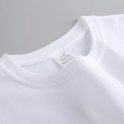 Heavy Cotton Men's Long Sleeve T Shirt Solid Color Cotton Bottom Shirt Half Sleeve 100% Cotton T Shirt Korean Tee